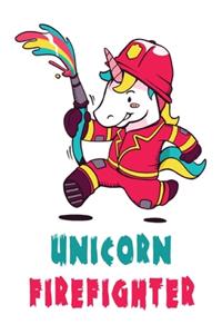 Firefighter Unicorn Notebook