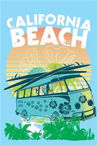 California Beach Dot Grid Style Notebook