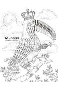Toucans Coloring Book for Grown-Ups 1