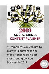 2019 Social Media Content Planner