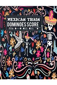 Mexican Train Dominoes Score Sheet