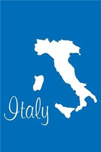 Italy - Cobalt Blue Lined Notebook with Margins