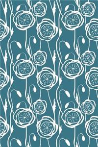 Journal Notebook Scribbly Flowers Pattern 9
