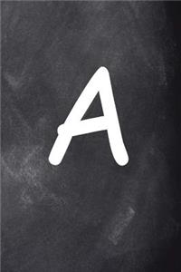Monogram A Personalized Monogram Journal Custom Gift Idea Letter A Chalkboard