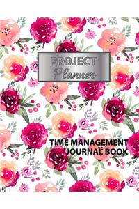 Project Planner Time Management Journal Book