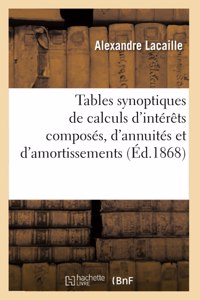Tables Synoptiques de Calculs d'Intérêts Composés, d'Annuités Et d'Amortissements
