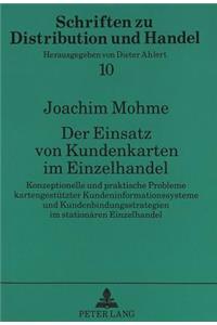 Der Einsatz Von Kundenkarten Im Einzelhandel
