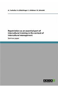 Repatriation as an essential part of intercultural training in the context of intercultural management