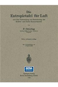 Entropietafel Für Luft Und Ihre Verwendung Zur Berechnung Der Kolben- Und Turbo-Kompressoren