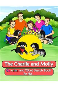 Charlie and Molly Coloring and Word Search Book for Kids