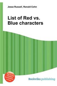 List of Red vs. Blue Characters