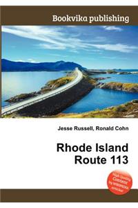 Rhode Island Route 113