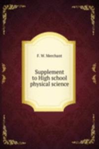 Supplement to High school physical science