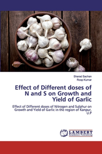 Effect of Different doses of N and S on Growth and Yield of Garlic