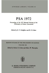 Proceedings of the 1972 Biennial Meeting of the Philosophy of Science Association