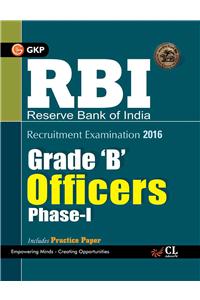 RBI GRADE (B) Officers Phase-I (Includes solved paper) 2016