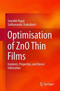 Optimisation of Zno Thin Films