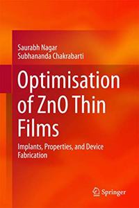 Optimisation of Zno Thin Films