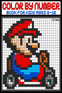 Color by Number Book For Kids Ages 8-12