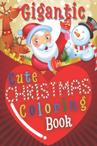 Gigantic Cute Christmas Coloring Book