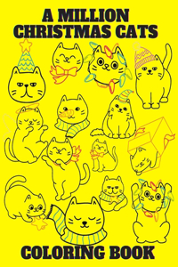 A million christmas cats coloring book
