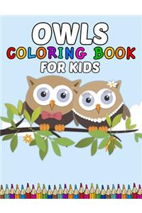 Owls Coloring Book For Kids