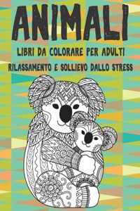 Libri da colorare per adulti - Rilassamento e sollievo dallo stress - Animali