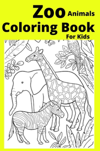 Zoo Animals Coloring Book For Kids