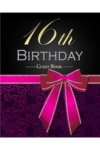 16th Birthday Guest Book