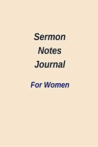 Sermon Notes Journal for Women