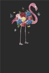 Flamingo With Flowers