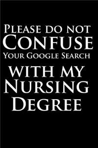 Please Do Not Confuse Your Google Search With My Nursing Degree
