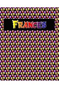 120 Page Handwriting Practice Book with Colorful Alien Cover Frances