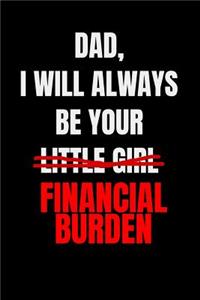 Dad, I Will Always Be Your Little Girl Financial Burder