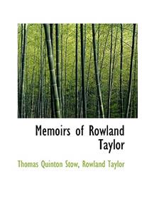 Memoirs of Rowland Taylor