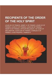 Recipients of the Order of the Holy Spirit