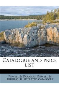 Catalogue and Price List