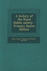 A History of the Royal Dublin Society
