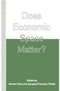 Does Economic Space Matter?