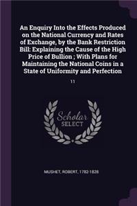 Enquiry Into the Effects Produced on the National Currency and Rates of Exchange, by the Bank Restriction Bill