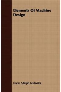 Elements of Machine Design