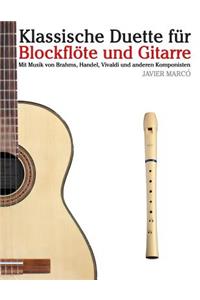 Klassische Duette Für Blockflöte Und Gitarre