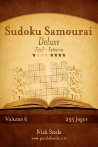Sudoku Samurai Deluxe - Fácil ao Extremo - Volume 6 - 255 Jogos