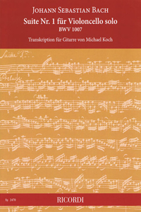 Suite No. 1 for Cello Solo, Bwv 1007