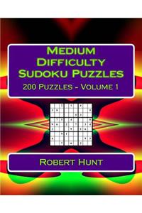 Medium Difficulty Sudoku Puzzles Volume 1