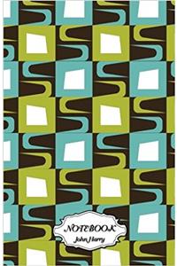 Notebook Journal Dot-grid, Graph, Lined, Blank, No Lined - Retro Pattern: Small Pocket Notebook / Journal / Diary: 1