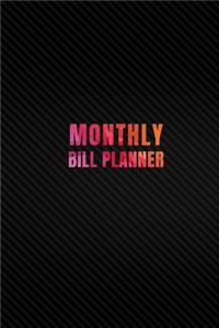 Monthly Bill Planner