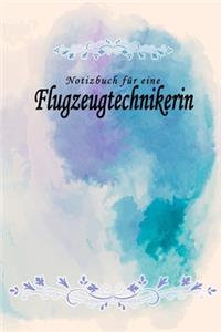 Notizbuch für eine Flugzeugtechnikerin