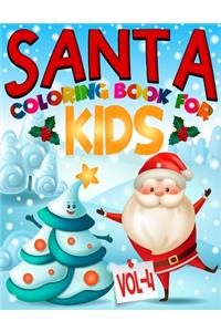 Santa Coloring Book For Kids