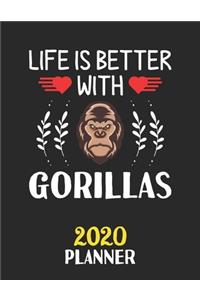 Life Is Better With Gorillas 2020 Planner